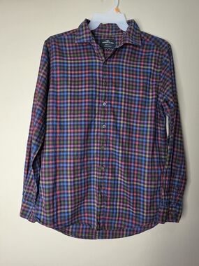 Rodd & Gunn Plaid Button Shirt Mens Size M Sports Fit Cotton Woven In Italy
